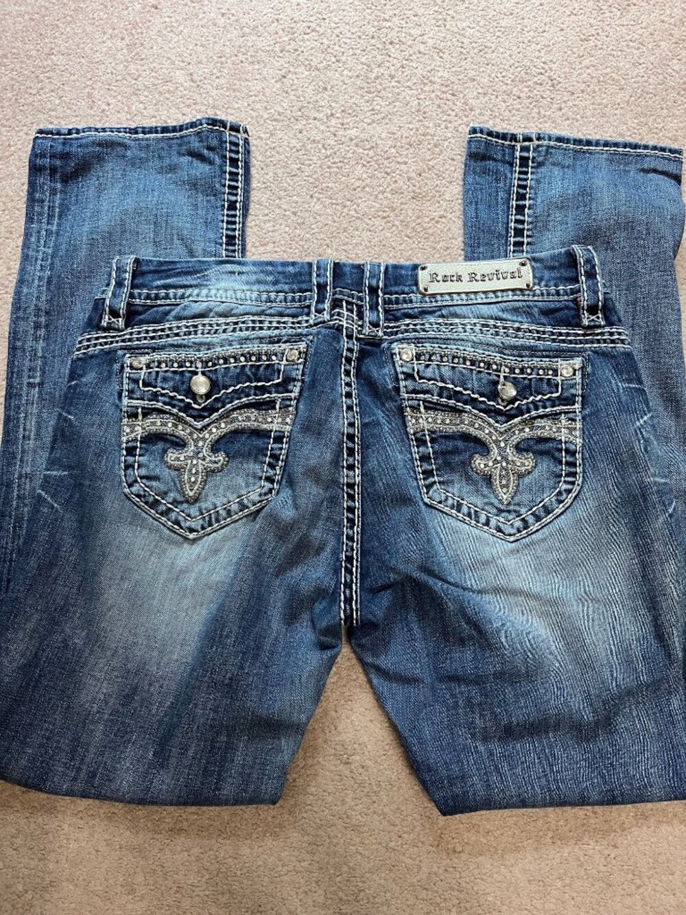 Rock Revival | Women's Bluebell Easy Straight Jeans | Size 32